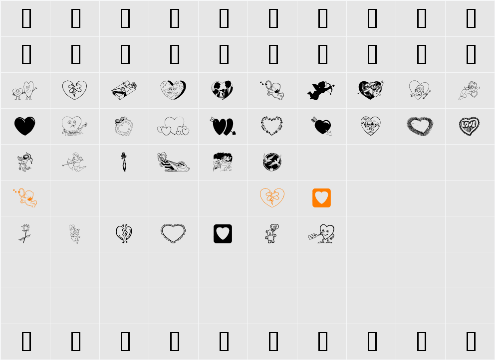 Luvya Babe Character Map