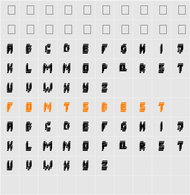 3d fatsche Character Map