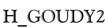 H_GOUDY2 Font Image