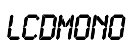 LCDMono Font Image