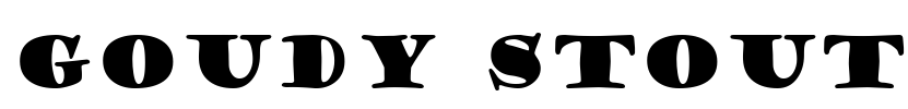 Goudy Stout Font Image