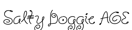 Salty Doggie AOE Font Image