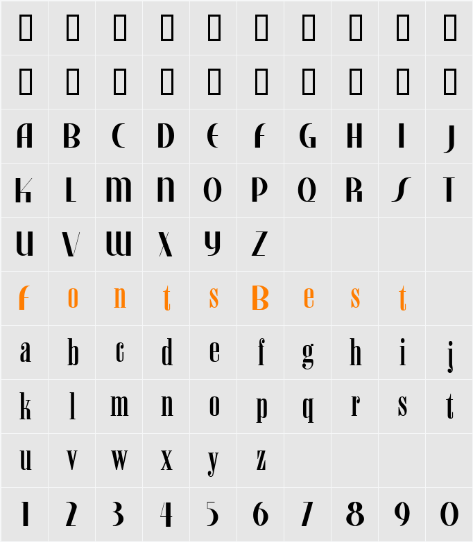 Studebaker Revised Character Map