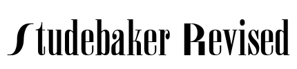 Studebaker Revised Font Image