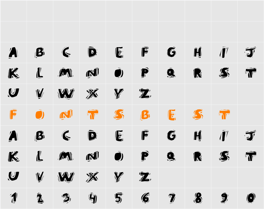 PuraVida Character Map