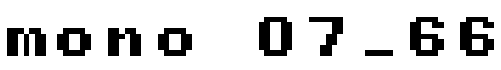 mono 07_66 Font Image