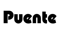 Puente Font Image