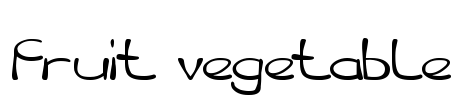 fruit vegetable
