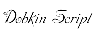 Dobkin Script Font Image