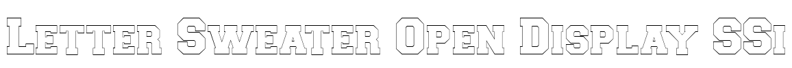 Letter Sweater Open Display SSi Font Image