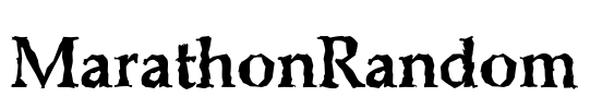 MarathonRandom Font Image