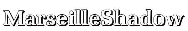 MarseilleShadow Font Image