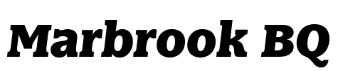 Marbrook BQ Font Image