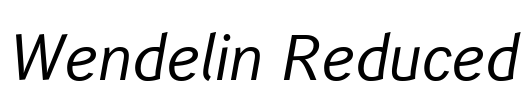 Wendelin Reduced Font Image