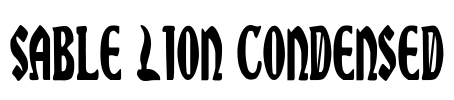 Sable Lion Condensed Font Image