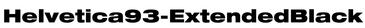 Helvetica93-ExtendedBlack Font Image