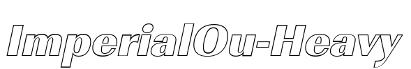 ImperialOu-Heavy Font Image