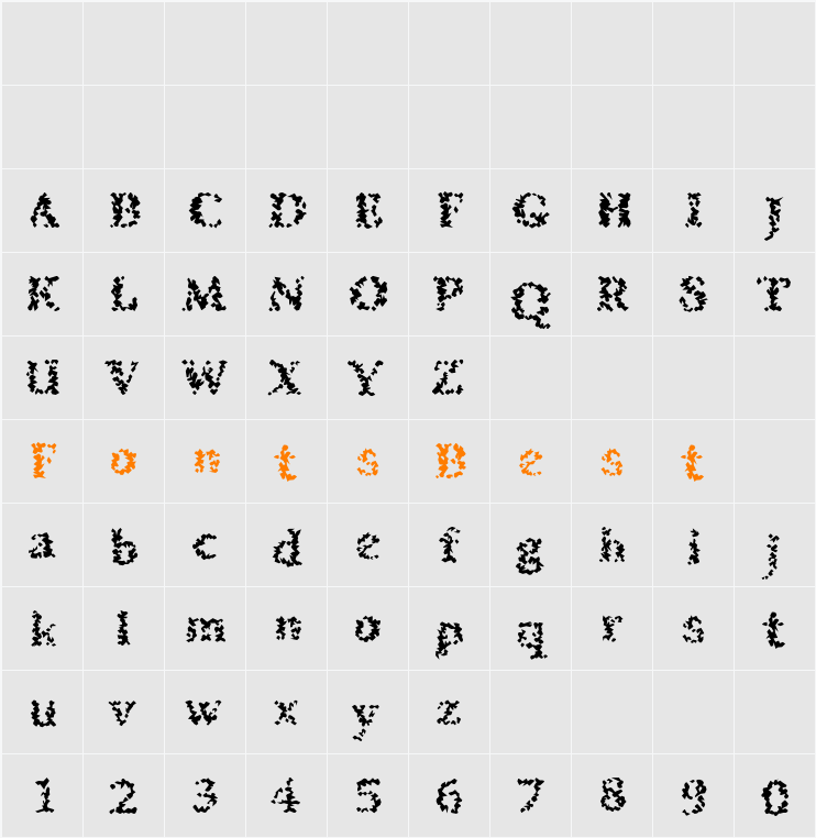 SibleyPotatoSalad Character Map