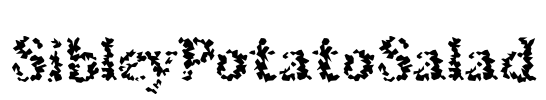 SibleyPotatoSalad Font Image