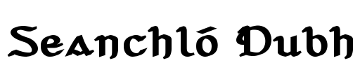 Seanchló Dubh Font Image