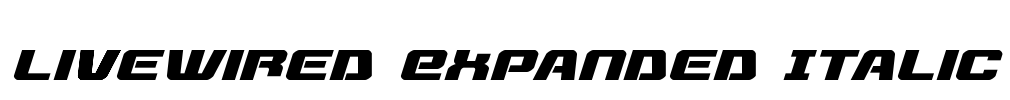 Livewired Expanded Italic Font Image