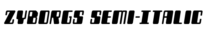 Zyborgs Semi-Italic