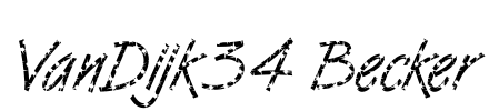 VanDijk34 Becker Font Image