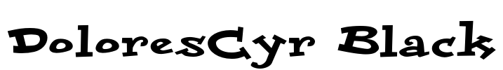 DoloresCyr Black Font Image