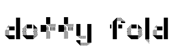 Dotty Fold Font Image