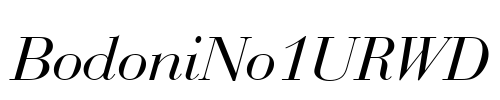 BodoniNo1URWD