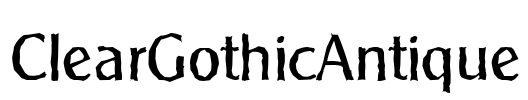 ClearGothicAntique Font Image