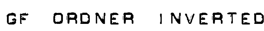 GF Ordner Inverted Font Image
