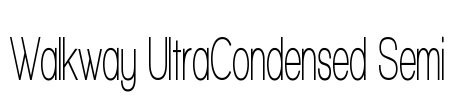 Walkway UltraCondensed Semi Font Image