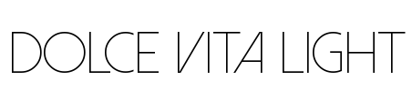 Dolce Vita Light Font Image