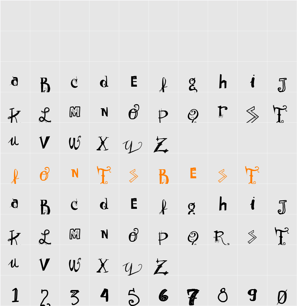 Vtks Sunny Day Character Map