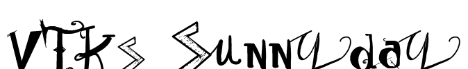 Vtks Sunny Day Font Image