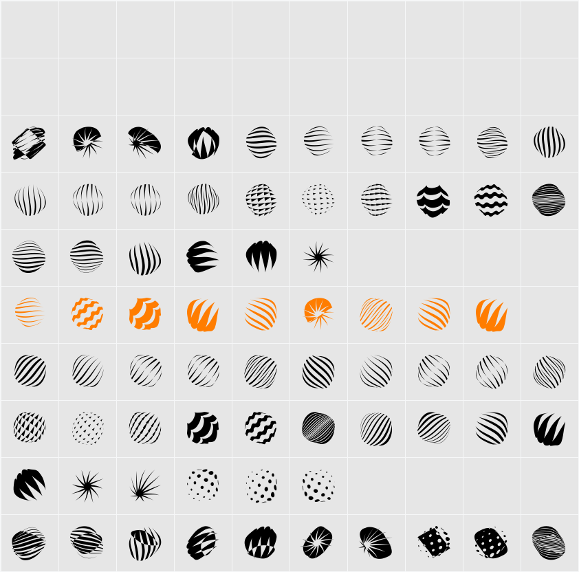 ShapesFour Character Map