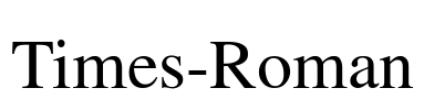 Times-Roman