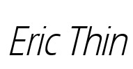 Eric Thin Font Image