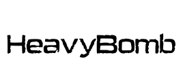 HeavyBomb Font Image