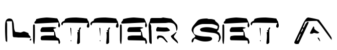 Letter Set A Font Image