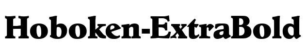 Hoboken-ExtraBold Font Image