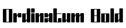 Ordinatum Bold Font Image