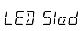 LED Sled Font Image