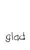 glad Font Image
