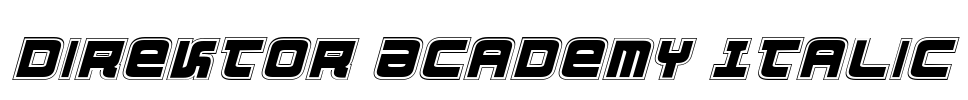 Direktor Academy Italic Font Image