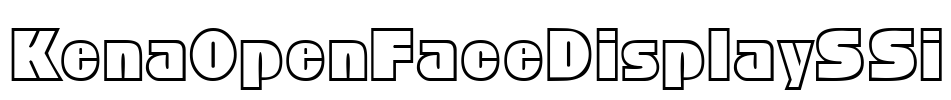 KenaOpenFaceDisplaySSi Font Image
