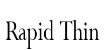 Rapid Thin Font Image