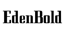 EdenBold Font Image