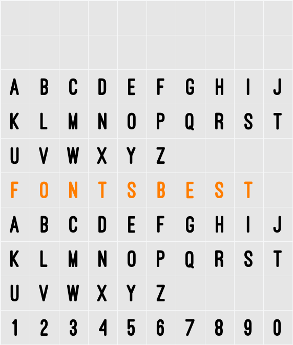 Ostrich Sans Heavy Character Map
